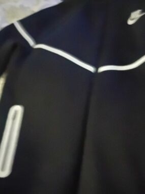 Nike Black Jacket with White Trim